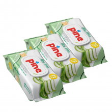 ПРОМО ПАКЕТ PINE Aloe Vera, 3 пакета х 72бр